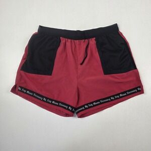 RawGear Shorts Mens Large Red Black Colorblock Athletic Gym Training Running